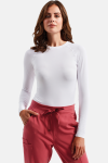 Damen Stretchshirt Langarm Move, Farbe: weiß, Größe: S