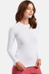 Damen Stretchshirt Langarm Move, Farbe: weiß, Größe: S