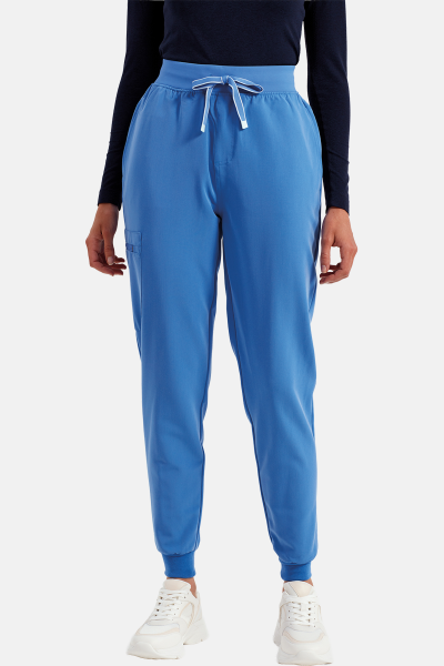 Damen Stretch Joggerhose Move, Farbe: weiß, Größe: 3XL