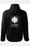 Unisex 3in1 Jacke Calysso - speziell für die Caritas, Farbe: schwarz, Größe: S mit Druck des Logos der Caritas auf der Brust
