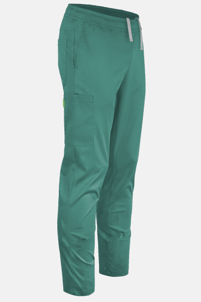 Unisex Schlupfhosen Luxor, Beinlänge: Mittel, Farbe: petrolgrün, Größe: XS