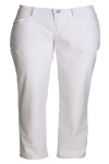 Damen Chino, weiß, hergestellt aus 63% Polyester / 34% Baumwole /3% Elastolefin, Materialgewicht: 225 g/m2, Größe: 42