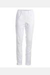 Unisex Pull on Hose, weiß, hergestellt aus 60% Baumwole / 20% Polyester /3% ElastomultiesterE, Materialgewicht: 240 g/m2, Größe: M