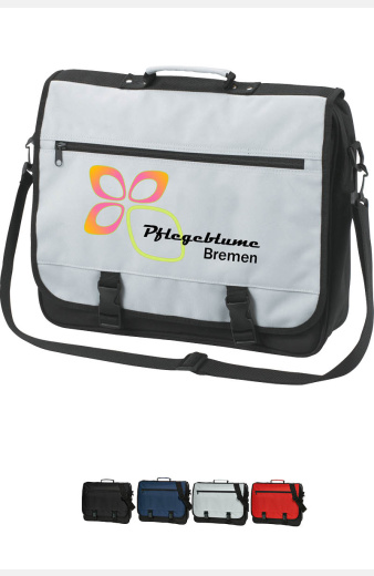 Kuriertasche Vitanor mit Druck schwarz