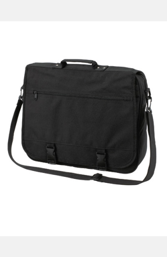 Kuriertasche Vitanor mit Druck schwarz