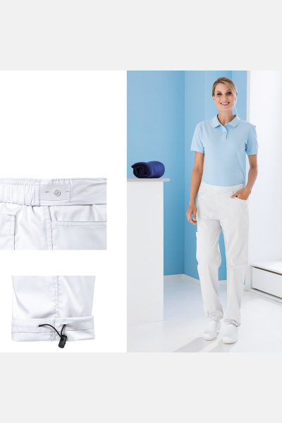 Unisex Cargohose Florin, weiß, Größe: 2XL