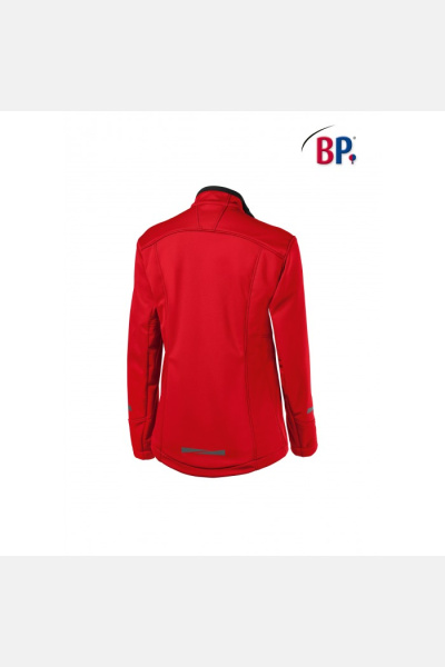 Softshelljacke für Damen von BP®, Farbe: rot, Größe: L