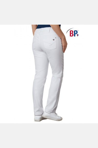 Stretch-Damenjeans Birthe, Farbe: weiß, Größe: 31/30