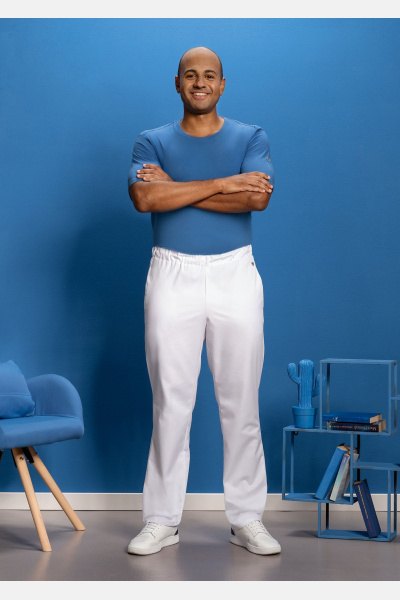 Fair produzierte Unisex Bundhose Jayden, weiß,...