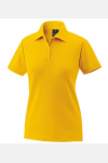 Exner Damen Poloshirt, gelb, Größe: M, Mischgewebe (65% Polyester / 35% Baumwolle)