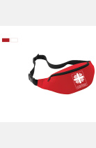 Gürteltasche Compact Belt mit Caritaslogo rot