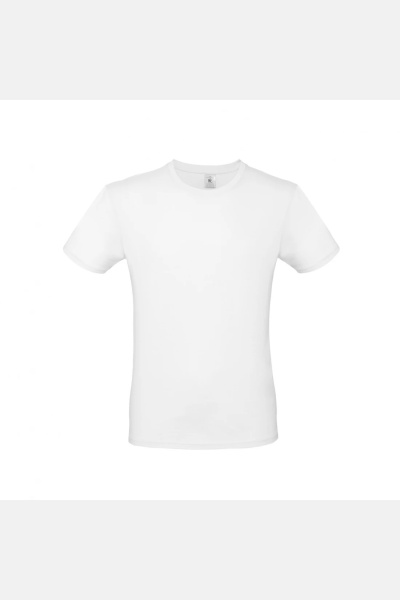 T-Shirt #E150 von B&C, Farbe: white,...