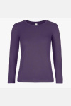 Damen Heavy T-Shirt langarm #E190 LSL  von B&C, Farbe: urban purple, Größe: M