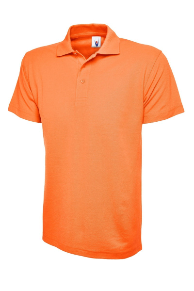 Unisex Poloshirt aus Mischgewebe, Farbe: Orange,...