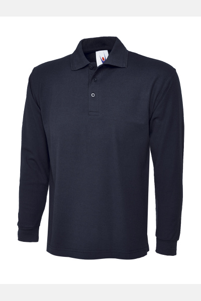 Longsleeve Poloshirt von Uneek, Farbe: Navy,...