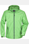 Herren Regenjacke JN 1118 von James & Nicholson, Farbe: spring green/navy, Größe: L