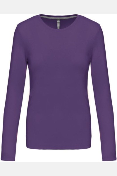 Damen T-Shirt langarm K383 von Kariban, Farbe: purple,...