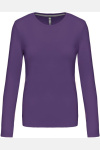 Damen T-Shirt langarm K383 von Kariban, Farbe: purple, Größe: M