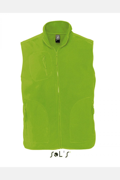 Fleece Gilet Norway von SOLS, Farbe: lime,...
