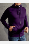 Men´s Hooded Jacket 80/20, Farbe: Pansy, Größe: XL