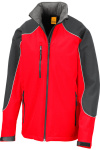 3-Lagen Kapuzen Softshell Jacke "Ice Fell" R118X von Result, Farbe: red/black, Größe: XL