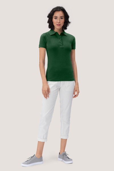 Poloshirt Bryna, tailliert geschnitten, Farbe: dunkelgrün, Größe: L