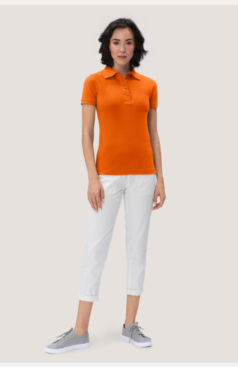 Poloshirt Bryna, tailliert geschnitten, Farbe: orange, Größe: XS