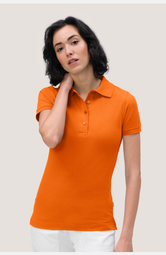 Poloshirt Bryna, tailliert geschnitten, Farbe: orange, Größe: XS