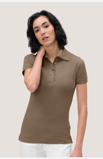 Poloshirt Bryna, tailliert geschnitten, Farbe: nougat, Größe: XS