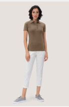 Poloshirt Bryna, tailliert geschnitten, Farbe: nougat, Größe: XS