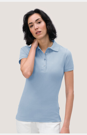 Poloshirt Bryna, tailliert geschnitten, Farbe: hellblau, Größe: XS