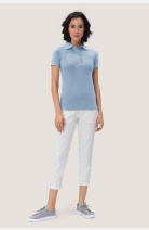 Poloshirt Bryna, tailliert geschnitten, Farbe: hellblau, Größe: XS