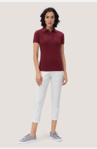 Poloshirt Bryna, tailliert geschnitten, Farbe: bordeaux, Größe: XS