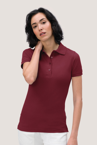 Poloshirt Bryna, tailliert geschnitten, Farbe: bordeaux, Größe: L