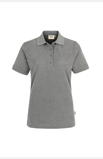 Poloshirt Bryna, tailliert geschnitten, Farbe: grau-meliert, Größe: XS