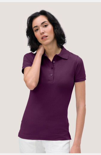 Poloshirt Bryna, tailliert geschnitten, Farbe: aubergine, Größe: XS