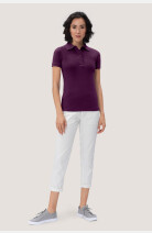 Poloshirt Bryna, tailliert geschnitten, Farbe: aubergine, Größe: XS