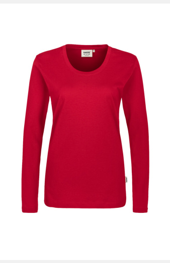 Langarmshirt Korvina, tailliert geschnitten, Farbe: rot, Größe: XS