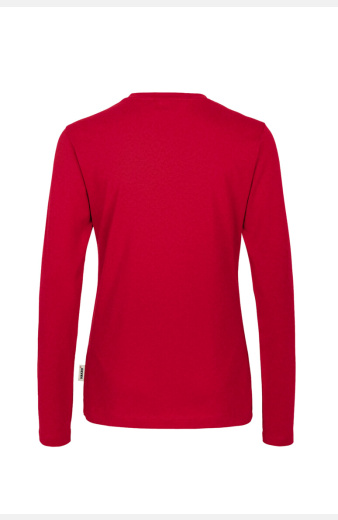 Langarmshirt Korvina, tailliert geschnitten, Farbe: rot, Größe: XS