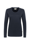 Langarmshirt Korvina, tailliert geschnitten, Farbe: dunkelblau, Größe: S