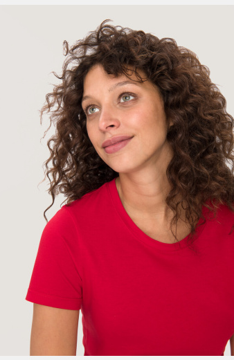 T-Shirt Emanuela, tailliert geschnitten, Farbe: rot, Größe: L