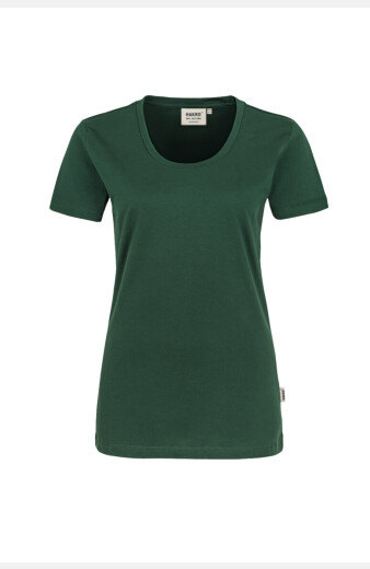 T-Shirt Emanuela, tailliert geschnitten, Farbe: dunkelgrün, Größe: XS