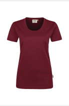 T-Shirt Emanuela, tailliert geschnitten, Farbe: bordeaux, Größe: XS