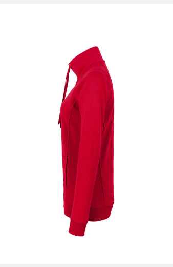 Sweatjacke Bea, tailliert geschnitten, Farbe: rot, Größe: XS