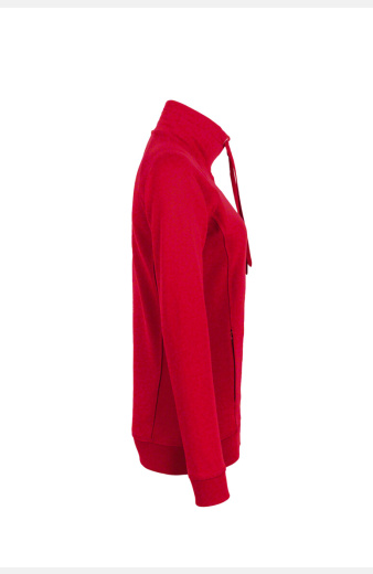 Sweatjacke Bea, tailliert geschnitten, Farbe: rot, Größe: XS