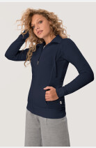 Sweatjacke Bea, tailliert geschnitten, Farbe: dunkelblau, Größe: XS