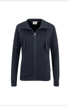 Sweatjacke Bea, tailliert geschnitten, Farbe: dunkelblau, Größe: XS