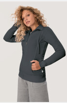 Sweatjacke Bea, tailliert geschnitten, Farbe: anthrazit, Größe: XS