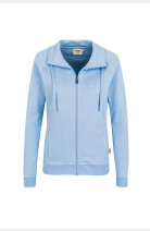 Sweatjacke Bea, tailliert geschnitten, Farbe: hellblau, Größe: XS