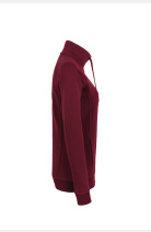 Sweatjacke Bea, tailliert geschnitten, Farbe: bordeaux, Größe: XS